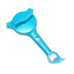 Kuhn Rikon 5-in-1 Jar & Bottle Opener NEW AQUA BLUE